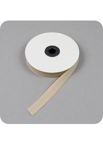 Bias binding tape, cotton and polyester, 20 mm (reel with 25 m) beige, cotton|polyester