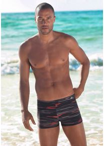 Kangaroos Boxer-Badehose, mit Streifendesign