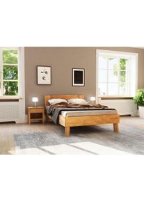 Home Affaire Massivholzbett »Chavot II« wahlweise in Kernbuche oder Wildeiche erhältlich in braun, Größe Liegefläche B/L: 140 cm x 200 cm