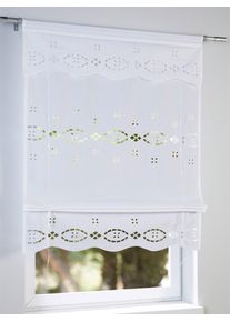 HEINE HOME Raffrollo mit Stangendurchzug in weiß