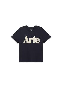 thinking mu Dames Shirt 'Arte' marine / offwhite L