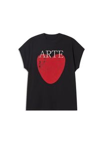 thinking mu Dames Shirt ' ART LOVE ' zwart L