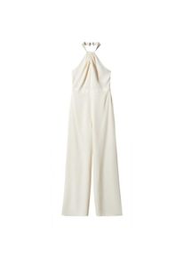 Mango Dames Jumpsuit 'Cisne' crème XS