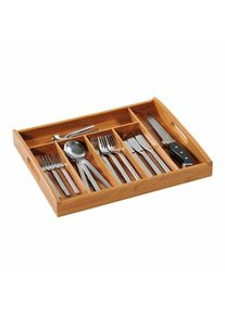 Kesper 58187 Bambusz komód, 6 rekeszes, 38 x 3 2 x5,3 cm, 38 x 3 2 x 5,3 cm