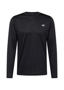 New Balance Heren Functioneel shirt 'Essentials' zilvergrijs / zwart S