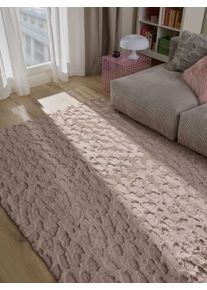 benuta Pop Faux Fur Rug Immy Pink 60x120 cm - Stylish Faux Fur Rugs