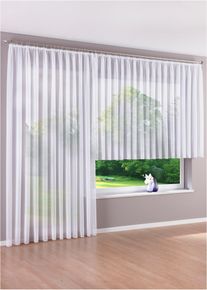 Gordijn van sablé (1 stuk) - wit - maat 5 (h/b: 175/300 cm) - bonprix