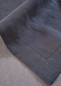 Linnen tafelloper - grijs - maat 30x180 cm - linnen - bonprix