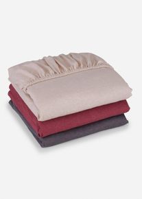 Jersey hoeslaken - paars - maat 160x200 cm - 100% katoen - bonprix
