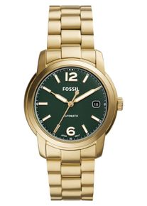Fossil Analoguhr Damen gold / grün Größe One Size
