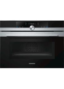 Siemens CM633GBS1 iQ700 Einbau-Kompaktbackofen mit Mikrowelle 60cm breit 45 Liter Edelstahl