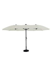 Leco Doppel-Sonnenschirm mit LED-Beleuchtung - Tchibo - Anthrazit