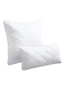 Polyester Kissen - weiß - Größe 40x80 cm - Microfaser- bonprix