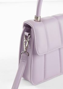 Handtasche mit abnehmbarem Taschengurt - lila - Größe 17x20 cm - bonprix