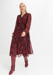 Jersey-Kleid aus Mesh, rot, Gr&ouml;&szlig;e 32/34 (XS), bonprix