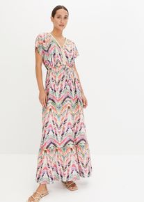 bedrucktes Maxikleid, beige, Größe 32/34 (XS), bonprix