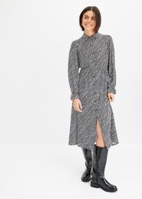 bedrucktes Blusenkleid, schwarz, Größe 50, bonprix
