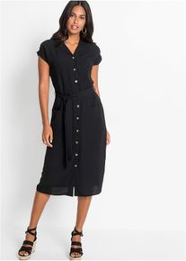 Blusenkleid, schwarz, Größe 50, bonprix