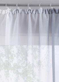 Gardinen aus leichtem Voile auch in extralang (2er Pack), grau, Gr&ouml;&szlig;e 145x144 cm, bonprix
