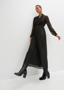 Maxikleid, schwarz, Gr&ouml;&szlig;e 40, bonprix