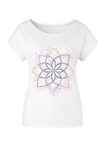 Buffalo Dames T-shirt in wit ,maat 32/34, Witt, 100% Katoen