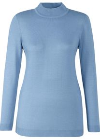 Dames Trui met opstaande kraag bleu Maat 56