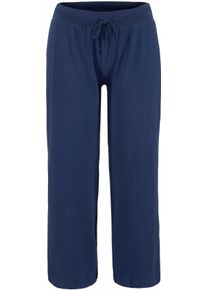 Beach Time Dames 7/8-strandbroek in marine ,maat 32/34, Witt, 95% Katoen, 5% Elastan
