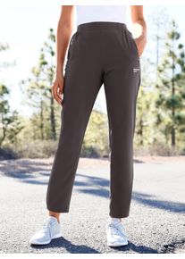 Dames Vrijetijdsbroek met variabele zoomwijdte in grafiet ,maat 38, Witt, 93% Polyester, 7% Elastan