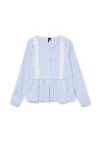 Véro Moda VERO MODA Bluzka 'VMNIYAN' dla kobiet jasnoniebieski / biały Rozmiar XS