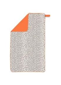 s.Oliver S. Oliver Sporthandtuch , Grau, Naturfarben, Orange , Textil , Animalprint , 90x180 cm , Oeko-Tex® Standard 100 , Aufhängeschlaufe, strapazierfähig, schnelltrocknend, schadstoffgeprüft , Heimtextilien, Badtextilien, Handtücher