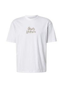 Guess Koszulka dla mężczyzn beżowy / biały Rozmiar M