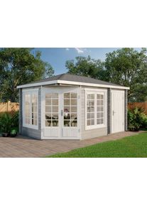 Alpholz 5-hoekig Tuinhuis model Josephine-40 met Aanbouw