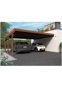Alpholz Victor dubbele aangebouwde carport