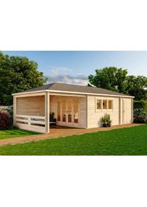 Alpholz Tuinhuis model Montana-44 met Aanbouw