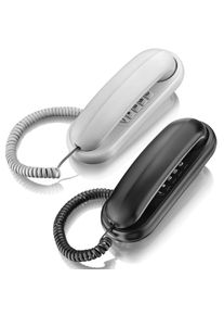 Mini Wall Telephone Desk Portable Corded Phone Adjustable Ringtone Volume Fixed Landline for Home Smart Telephone