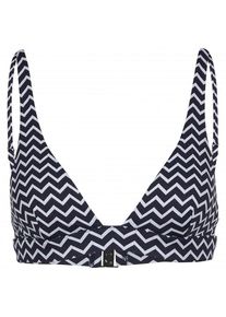 Seafolly Women's Sienna Longline Tri Bikini top Women (32, blue/grey)
