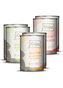 MjAMjAM Mahlzeiten Katzenfutter Mixpaket I, 6x400g
