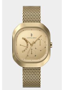 Women's Classic Multifunctional Watch - Gold - Surgical steel rectangular case, Sapphire-hardened mineral glass, Mesh Strap - 36.25mm , TMI Quartz