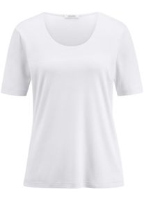 efixelle - Shirt met ronde hals, wit, Maat 36, katoen
