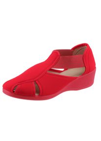Dames instapper in rood ,maat 37, WITT, 100% Textiel