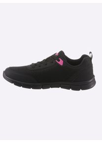 Kangaroos Dames Sneaker in zwart ,maat 37, Witt, 50% Imitatieleer, 50% Kunststof