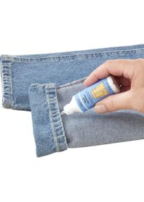 Stof-lijm, Textiellijm, Wit, Eenvoudig aanbrengen, Razendsnel, Bestand tegen wasmachine en stomerij, Zonder oplosmiddel, 2 x 50 ml