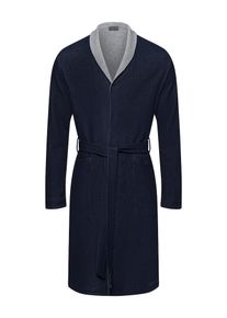 Hanro Heren Badjas kort ' Cozy Living ' nachtblauw M