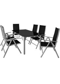 Casaria Tuinset Bern 7-delig Zilver Aluminium