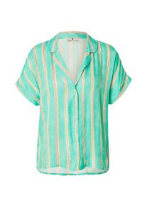Freeman T. Porter, Damer, Bluse, Beige / Mint / Lyser&oslash;d, St&oslash;rrelse M