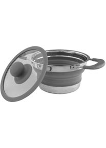 Eurotrail Pfanne mit Deckel, 3,5L, grau