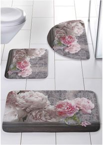 Badrumsmatta med memoryskum - beige - storlek 5 (Badrumsmatta 70/110 cm) - bonprix
