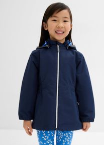 Allvädersjacka i hardshell för barn - blå - storlek 104/110 - bonprix