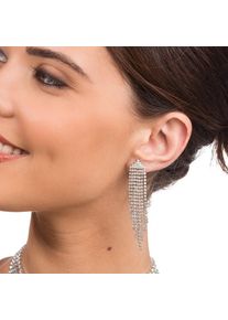 Orecchini a forma di onda con strass (5er Multipack)