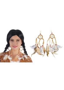 Orecchini Tribal Fashion con Piume (3er Multipack)
